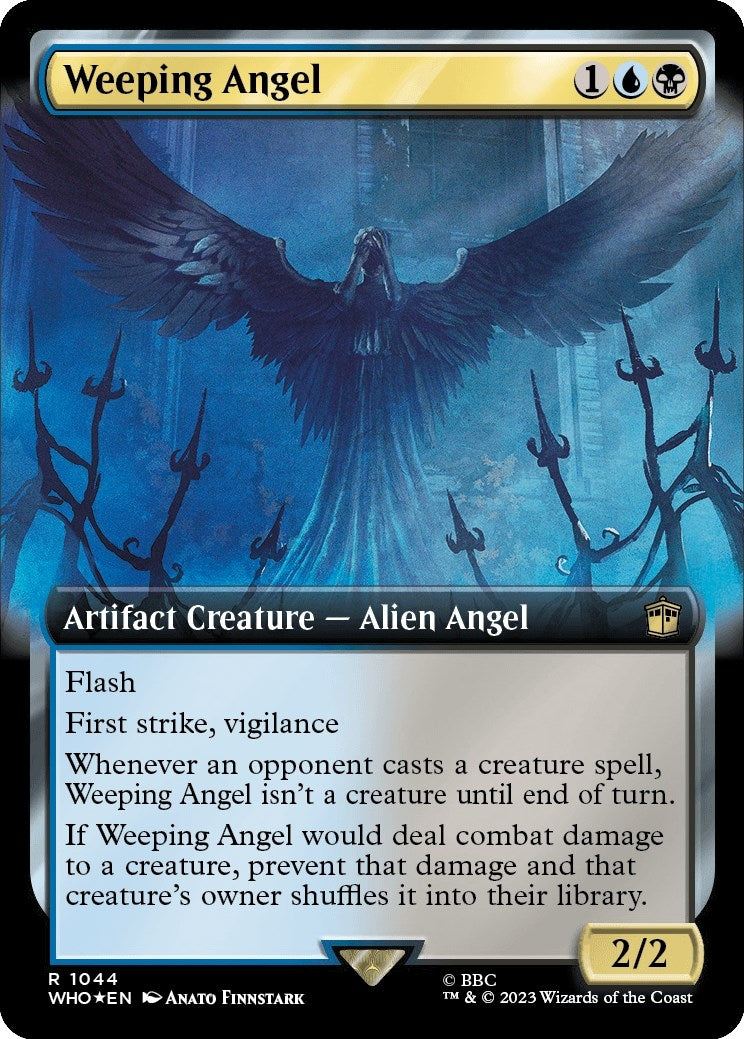 Image for Weeping Angel (Extended Art) (Surge Foil) (Universes Beyond: Doctor Who) (1044) - Magic: The Gathering