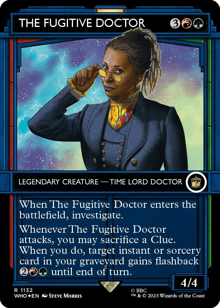 Image for The Fugitive Doctor (Showcase) (Surge Foil) (Universes Beyond: Doctor Who) (1132) - Magic: The Gathering