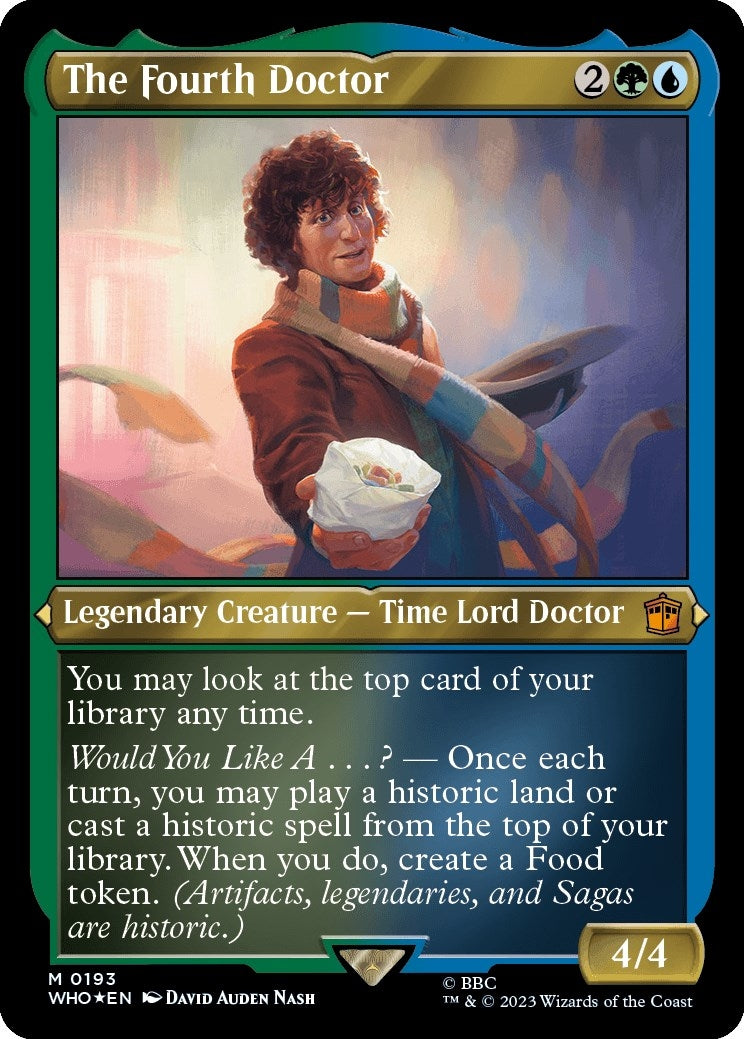 Image for The Fourth Doctor (Display Commander) - Thick Stock (Universes Beyond: Doctor Who) (193) - Magic: The Gathering