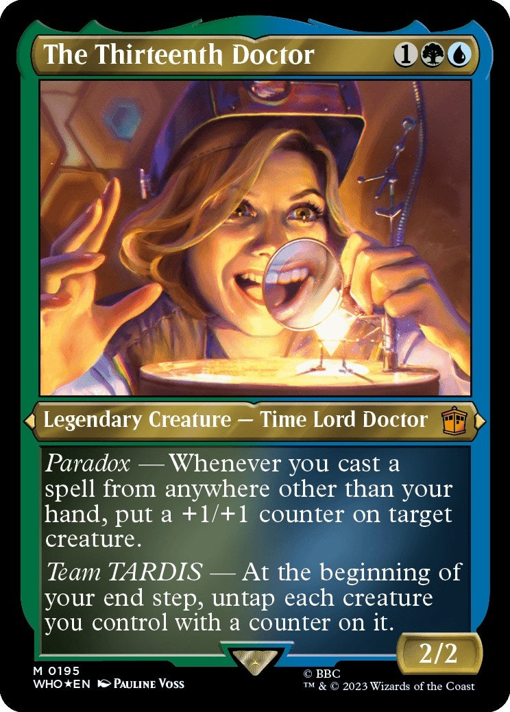 Image for The Thirteenth Doctor (Display Commander) - Thick Stock (Universes Beyond: Doctor Who) (195) - Magic: The Gathering