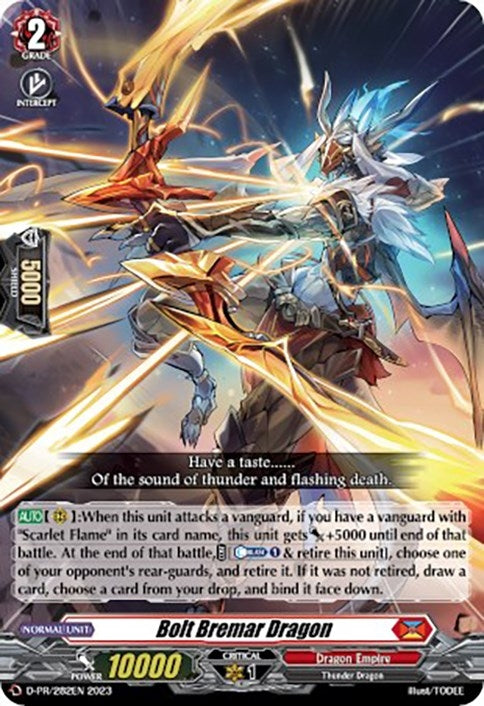 Image for Bolt Bremar Dragon (D Promo Cards) (D-PR/282) - Cardfight Vanguard