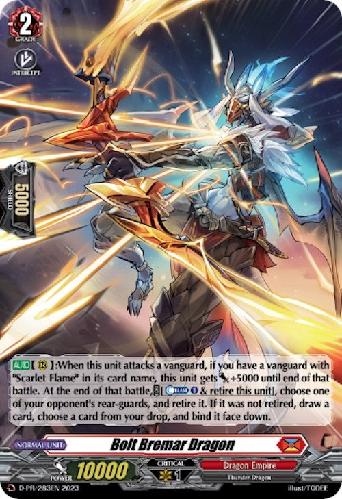Image for Bolt Bremar Dragon (Foil) (D Promo Cards) (D-PR/283) - Cardfight Vanguard