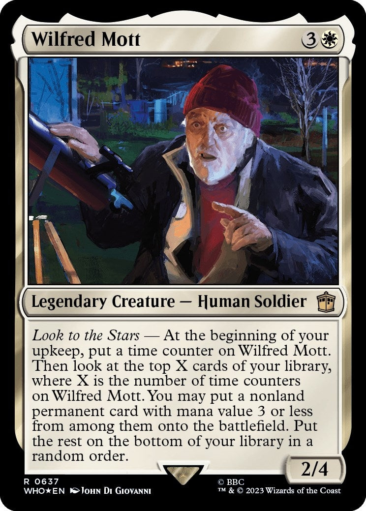 Image for Wilfred Mott (Surge Foil) (Universes Beyond: Doctor Who) (637) - Magic: The Gathering