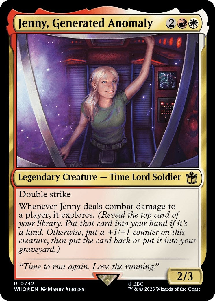 Image for Jenny, Generated Anomaly (Surge Foil) (Universes Beyond: Doctor Who) (742) - Magic: The Gathering