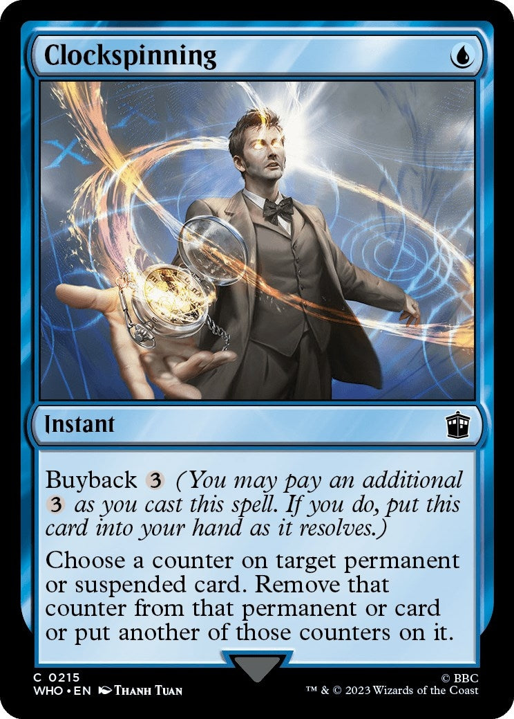 Image for Clockspinning (Universes Beyond: Doctor Who) (215) - Magic: The Gathering