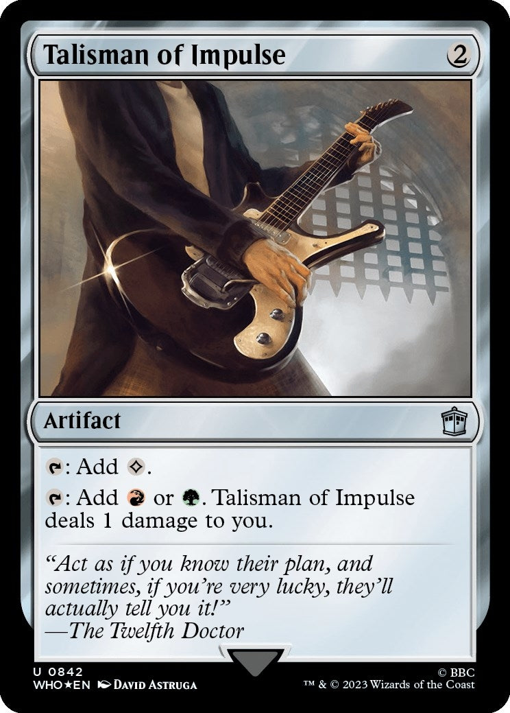 Image for Talisman of Impulse (Surge Foil) (Universes Beyond: Doctor Who) (842) - Magic: The Gathering