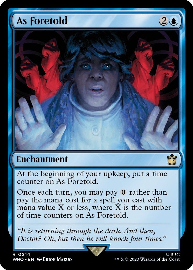 Image for As Foretold (Universes Beyond: Doctor Who) (214) - Magic: The Gathering