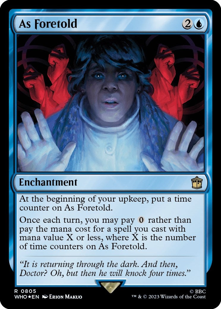 Image for As Foretold (Surge Foil) (Universes Beyond: Doctor Who) (805) - Magic: The Gathering