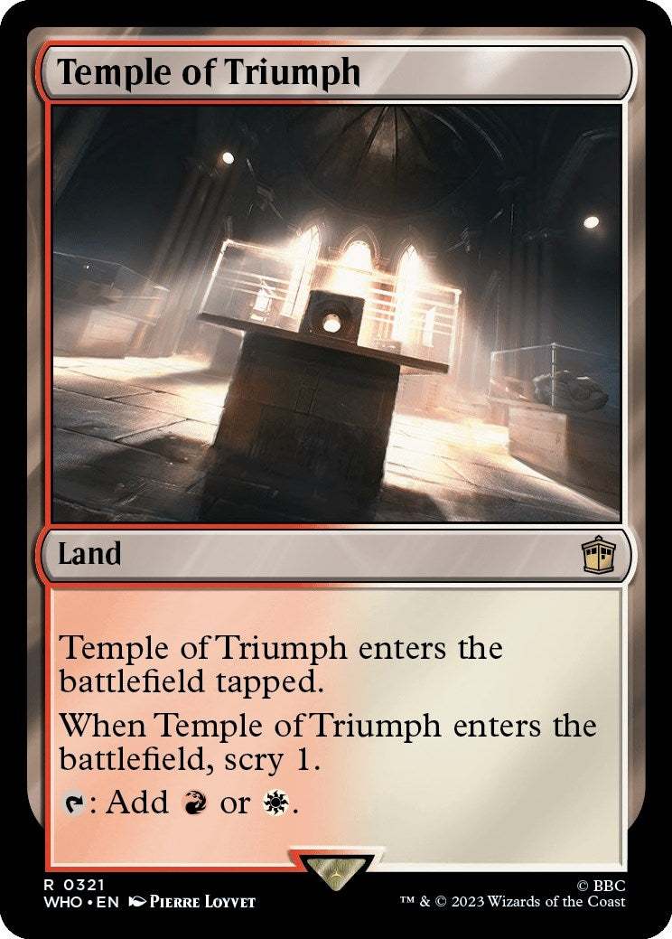 Image for Temple of Triumph (Universes Beyond: Doctor Who) (321) - Magic: The Gathering