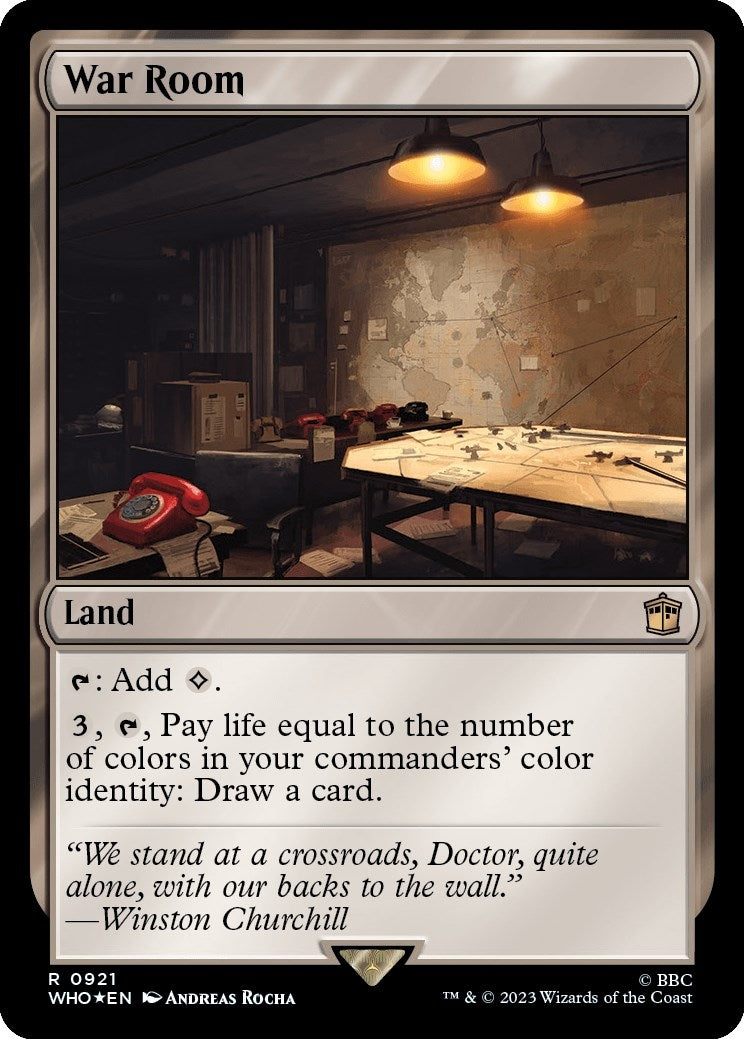 Image for War Room (Surge Foil) (Universes Beyond: Doctor Who) (921) - Magic: The Gathering