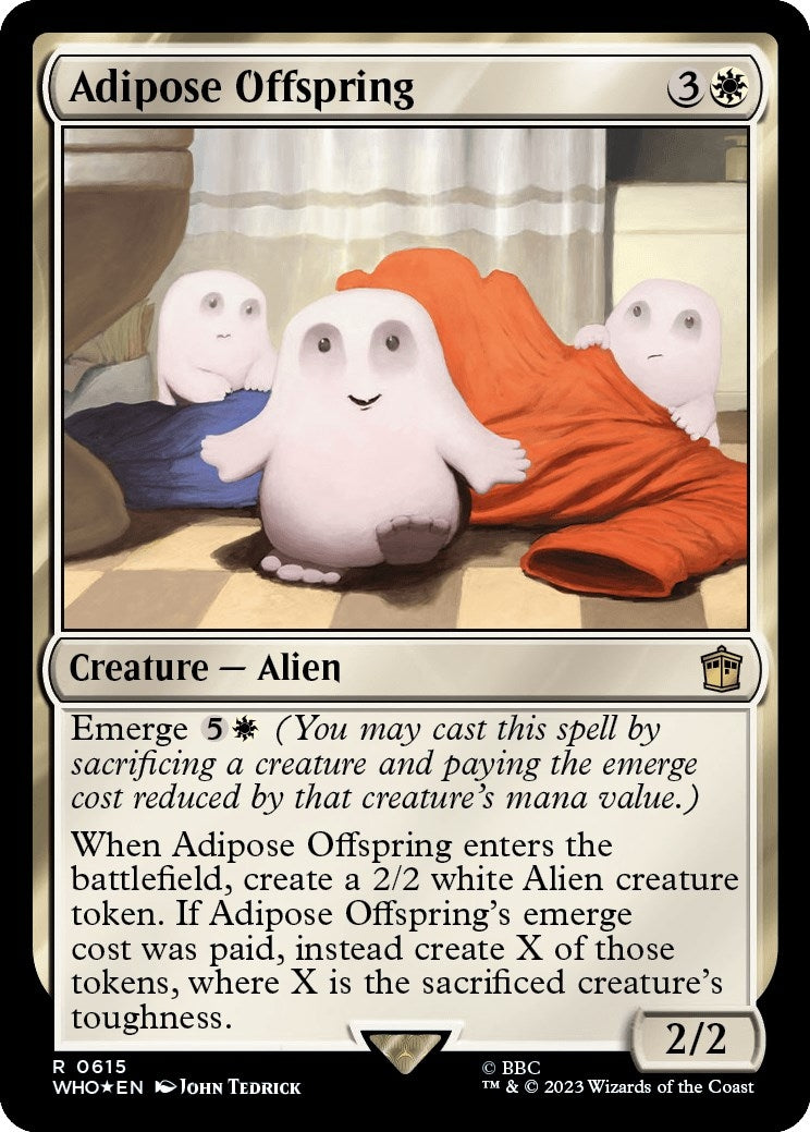Image for Adipose Offspring (Surge Foil) (Universes Beyond: Doctor Who) (615) - Magic: The Gathering