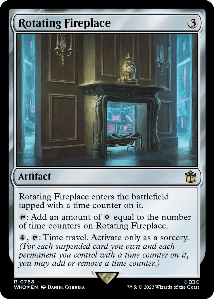 Image for Rotating Fireplace (Surge Foil) (Universes Beyond: Doctor Who) (788) - Magic: The Gathering