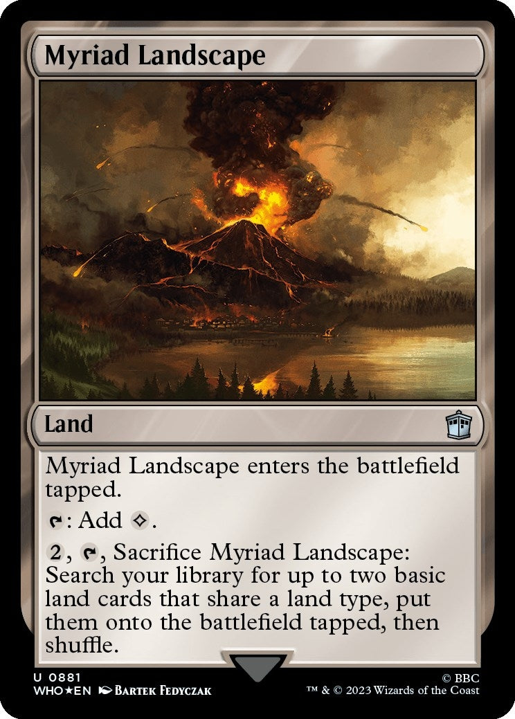 Image for Myriad Landscape (Surge Foil) (Universes Beyond: Doctor Who) (881) - Magic: The Gathering