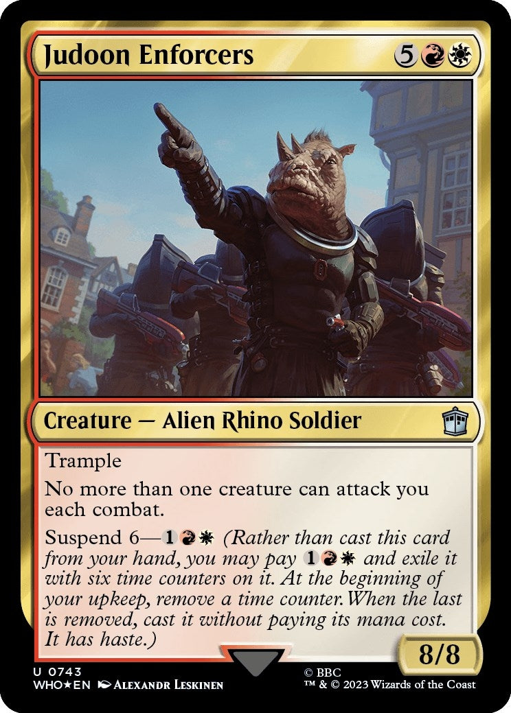 Image for Judoon Enforcers (Surge Foil) (Universes Beyond: Doctor Who) (743) - Magic: The Gathering