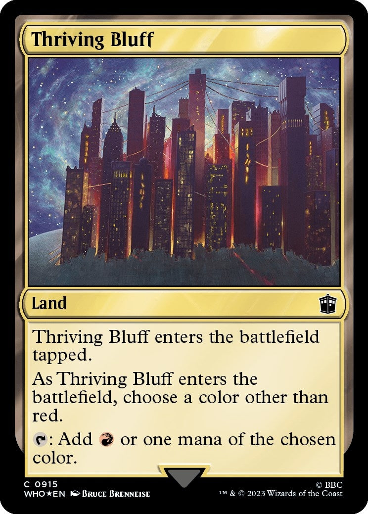 Image for Thriving Bluff (Surge Foil) (Universes Beyond: Doctor Who) (915) - Magic: The Gathering