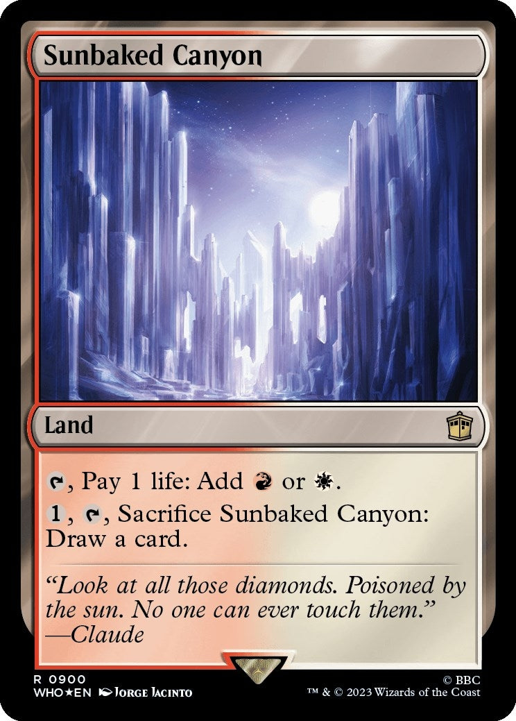 Image for Sunbaked Canyon (Surge Foil) (Universes Beyond: Doctor Who) (900) - Magic: The Gathering