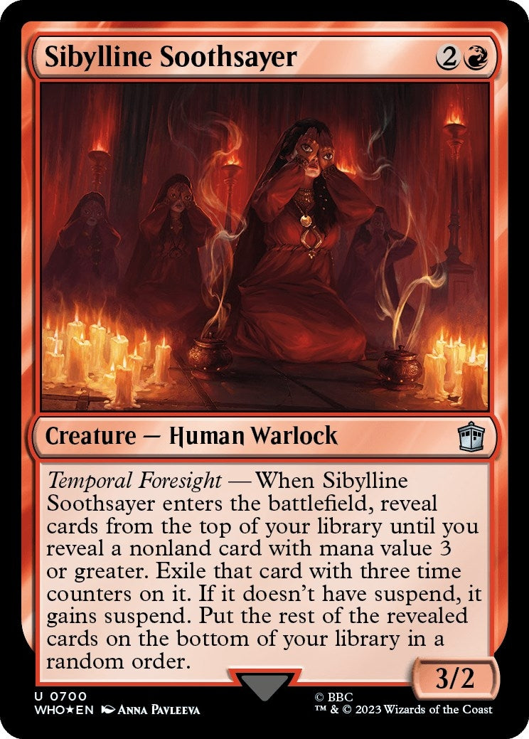 Image for Sibylline Soothsayer (Surge Foil) (Universes Beyond: Doctor Who) (700) - Magic: The Gathering