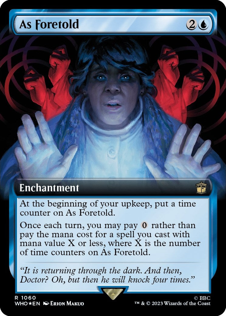 Image for As Foretold (Extended Art) (Surge Foil) (Universes Beyond: Doctor Who) (1060) - Magic: The Gathering