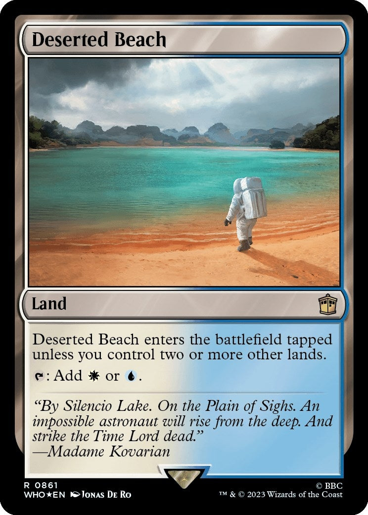 Image for Deserted Beach (Surge Foil) (Universes Beyond: Doctor Who) (861) - Magic: The Gathering
