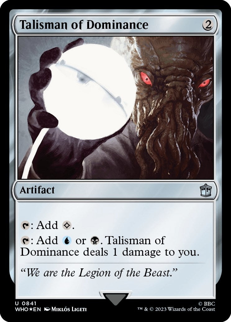 Image for Talisman of Dominance (Surge Foil) (Universes Beyond: Doctor Who) (841) - Magic: The Gathering
