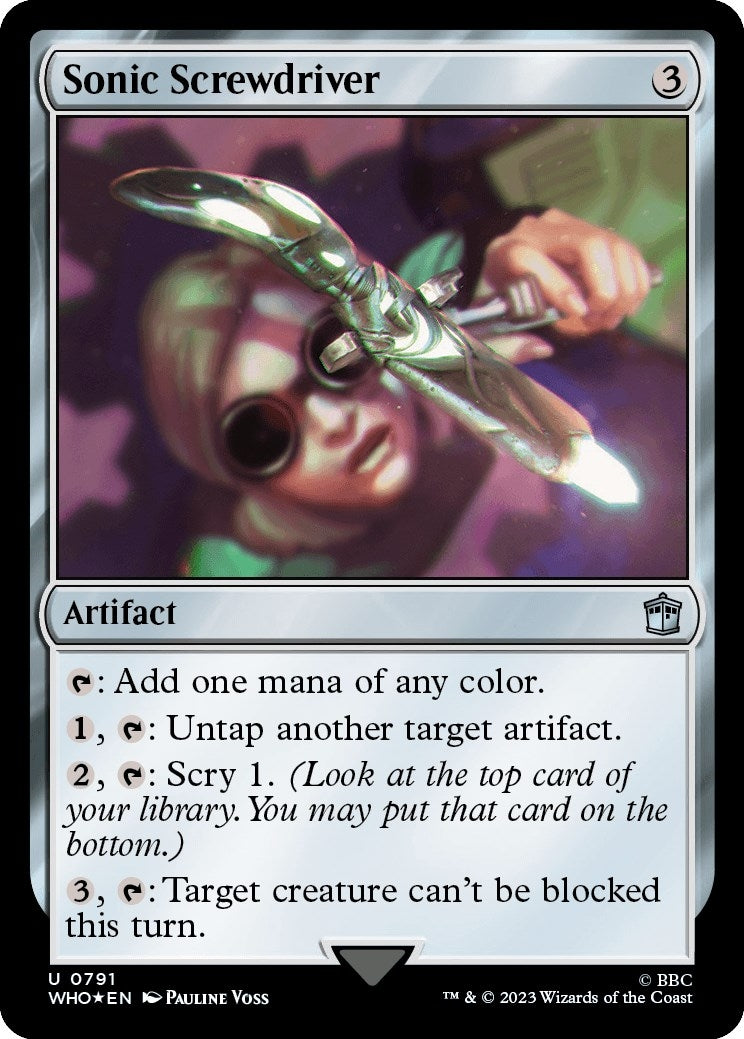 Image for Sonic Screwdriver (0791) (Surge Foil) (Universes Beyond: Doctor Who) (791) - Magic: The Gathering