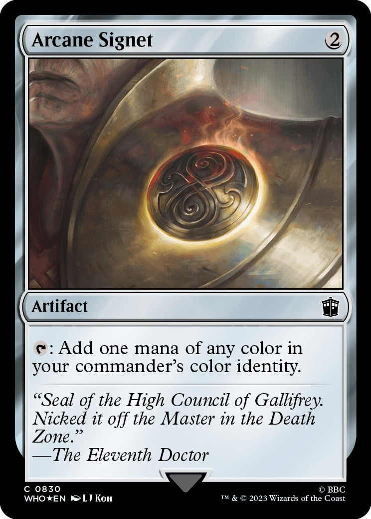 Image for Arcane Signet (Surge Foil) (Universes Beyond: Doctor Who) (830) - Magic: The Gathering