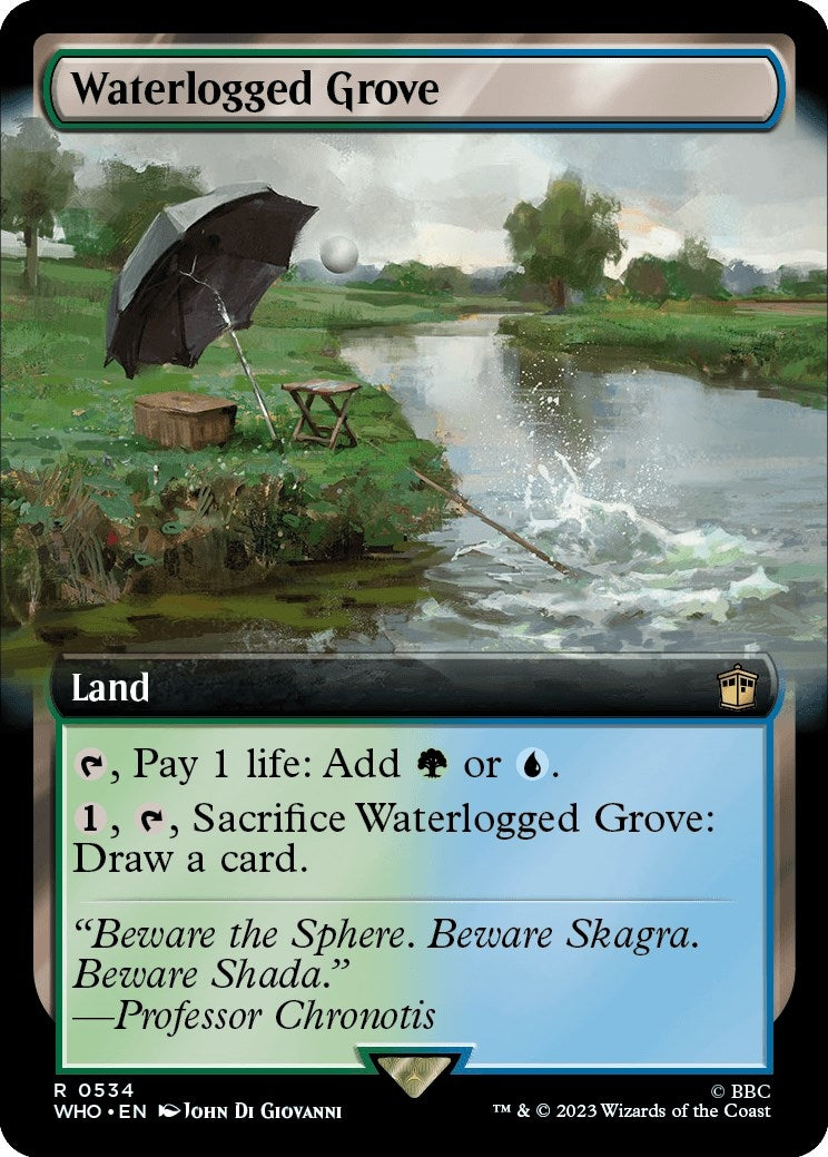 Image for Waterlogged Grove (Extended Art) (Universes Beyond: Doctor Who) (534) - Magic: The Gathering