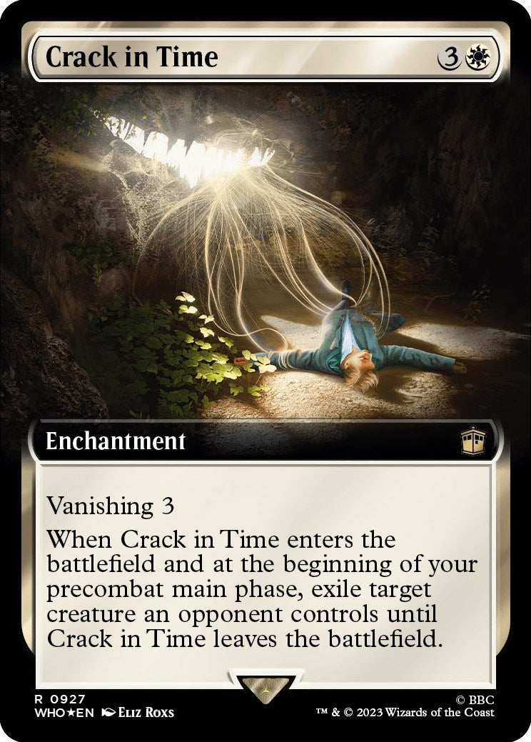Image for Crack in Time (Extended Art) (Surge Foil) (Universes Beyond: Doctor Who) (927) - Magic: The Gathering