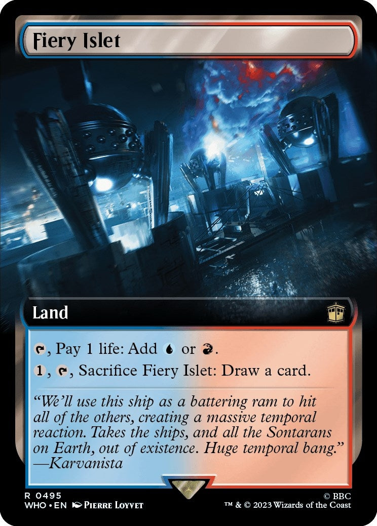 Image for Fiery Islet (Extended Art) (Universes Beyond: Doctor Who) (495) - Magic: The Gathering