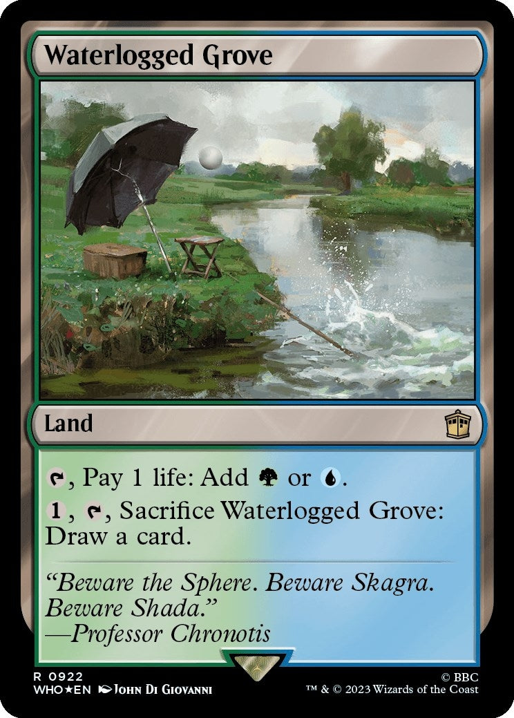 Image for Waterlogged Grove (Surge Foil) (Universes Beyond: Doctor Who) (922) - Magic: The Gathering