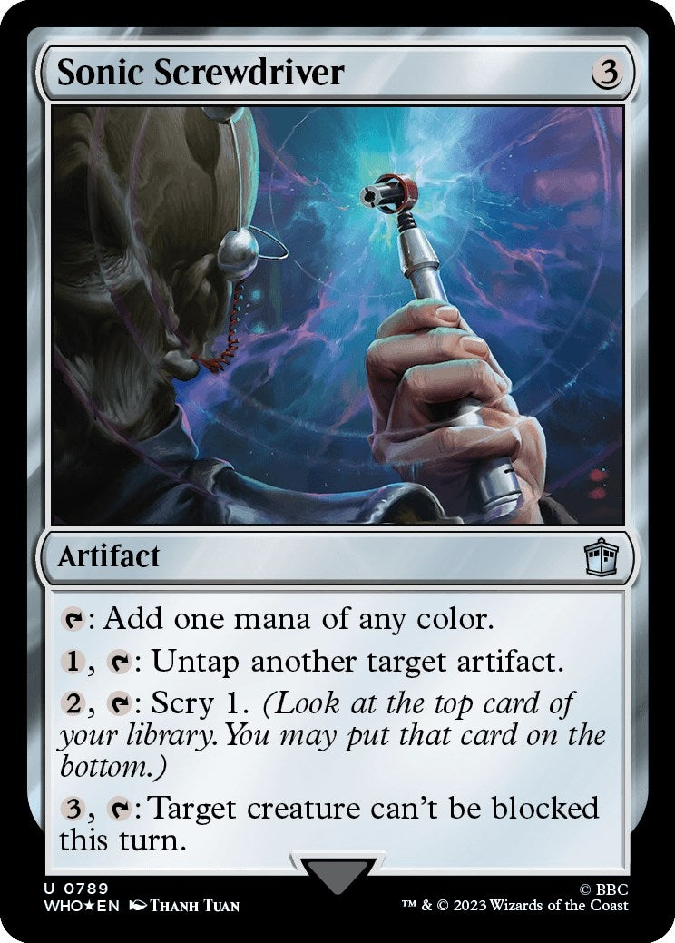 Image for Sonic Screwdriver (0789) (Surge Foil) (Universes Beyond: Doctor Who) (789) - Magic: The Gathering