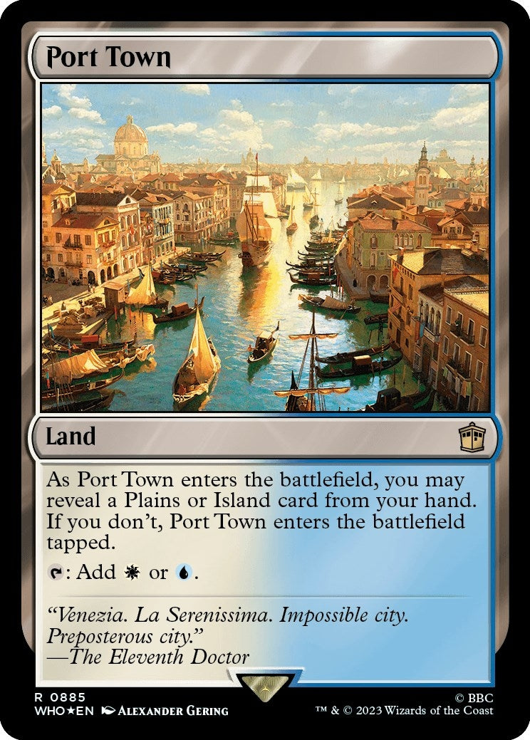 Image for Port Town (Surge Foil) (Universes Beyond: Doctor Who) (885) - Magic: The Gathering