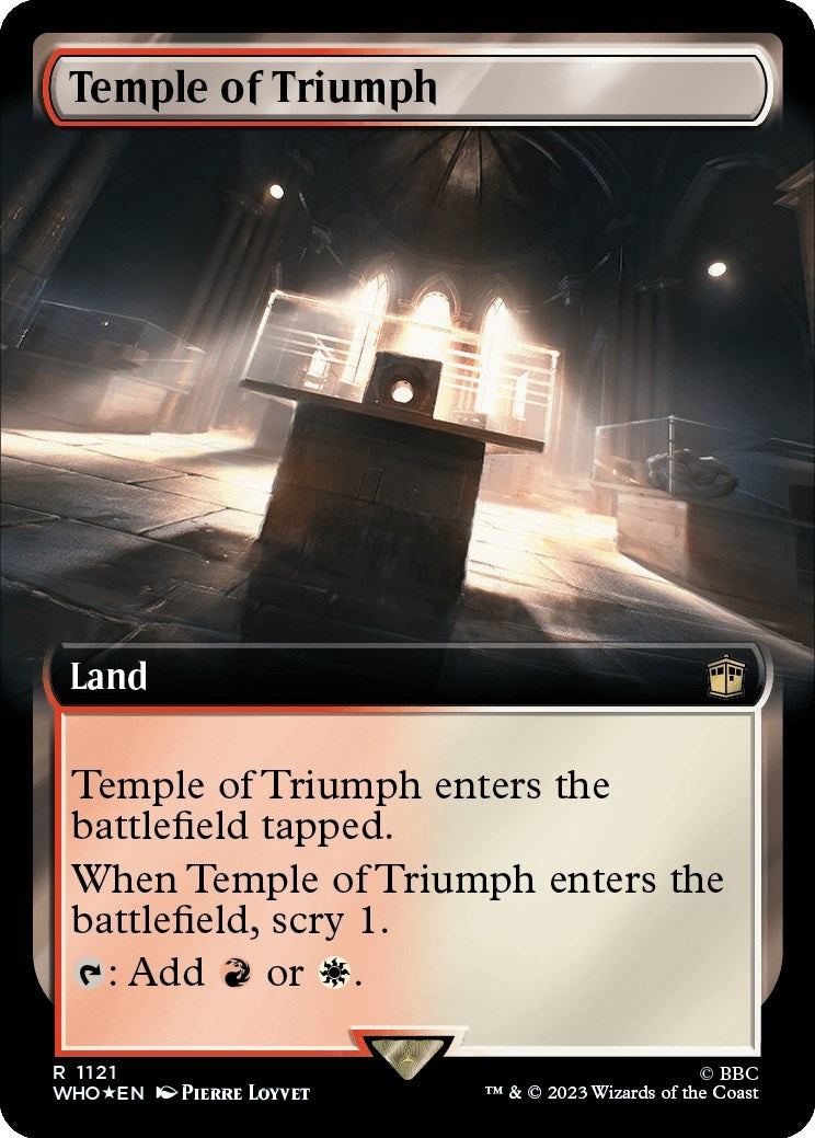 Image for Temple of Triumph (Extended Art) (Surge Foil) (Universes Beyond: Doctor Who) (1121) - Magic: The Gathering
