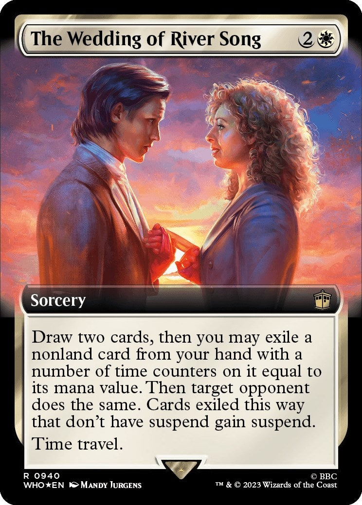 Image for The Wedding of River Song (Extended Art) (Surge Foil) (Universes Beyond: Doctor Who) (940) - Magic: The Gathering