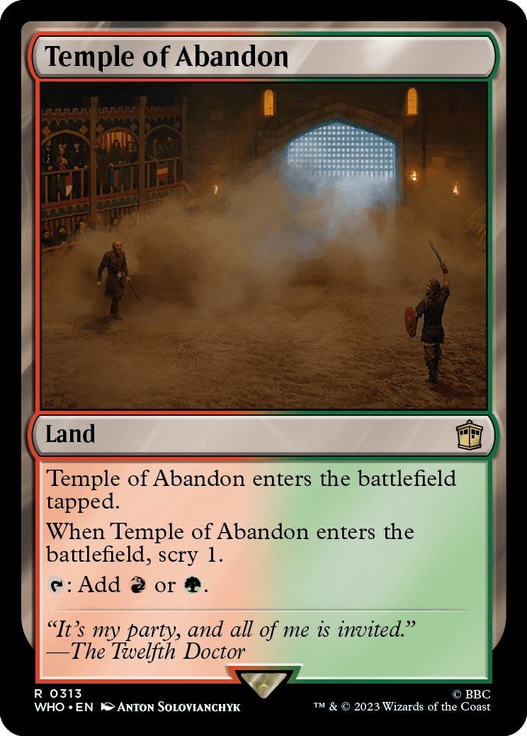 Image for Temple of Abandon (Universes Beyond: Doctor Who) (313) - Magic: The Gathering