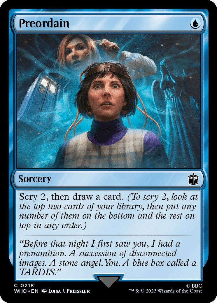 Image for Preordain (Universes Beyond: Doctor Who) (218) - Magic: The Gathering