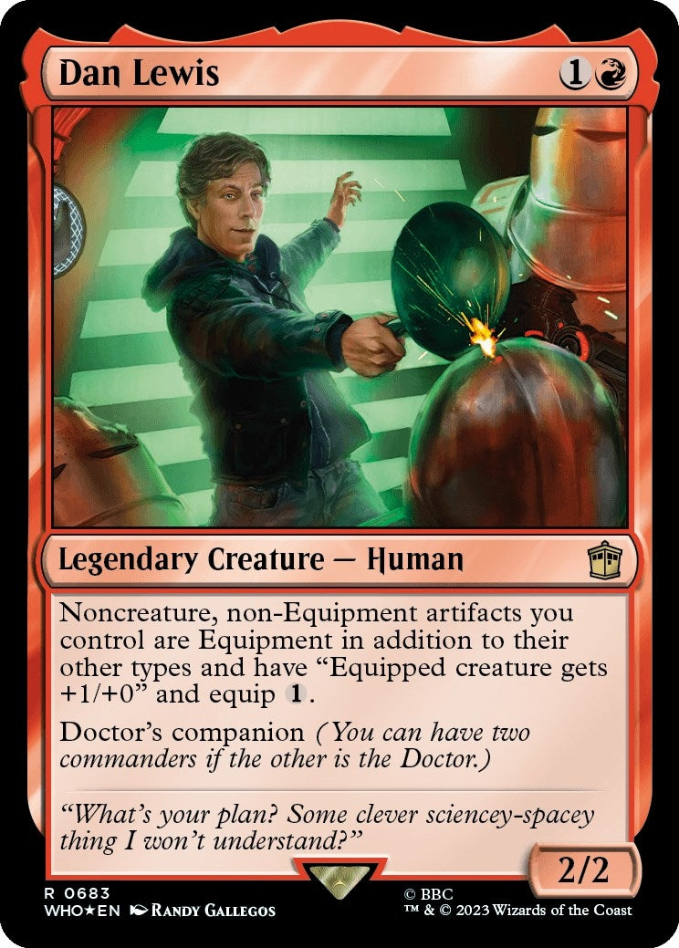 Image for Dan Lewis (Surge Foil) (Universes Beyond: Doctor Who) (683) - Magic: The Gathering
