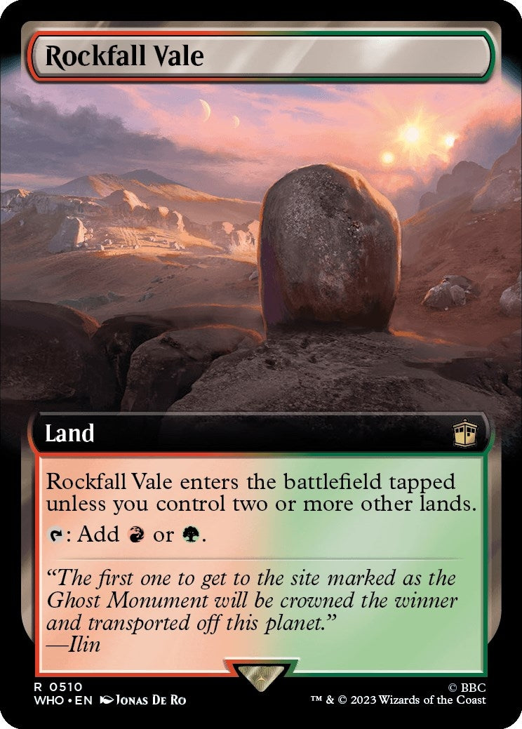 Image for Rockfall Vale (Extended Art) (Universes Beyond: Doctor Who) (510) - Magic: The Gathering