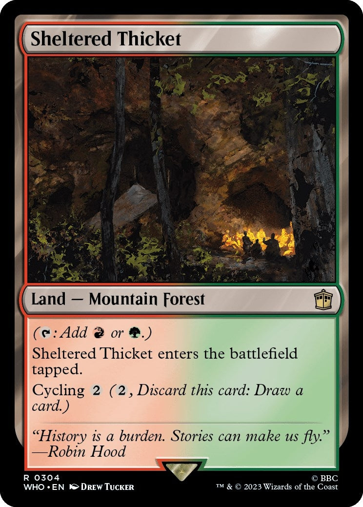 Image for Sheltered Thicket (Universes Beyond: Doctor Who) (304) - Magic: The Gathering
