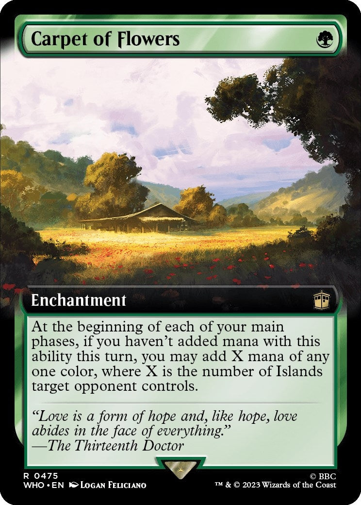 Image for Carpet of Flowers (Extended Art) (Universes Beyond: Doctor Who) (475) - Magic: The Gathering