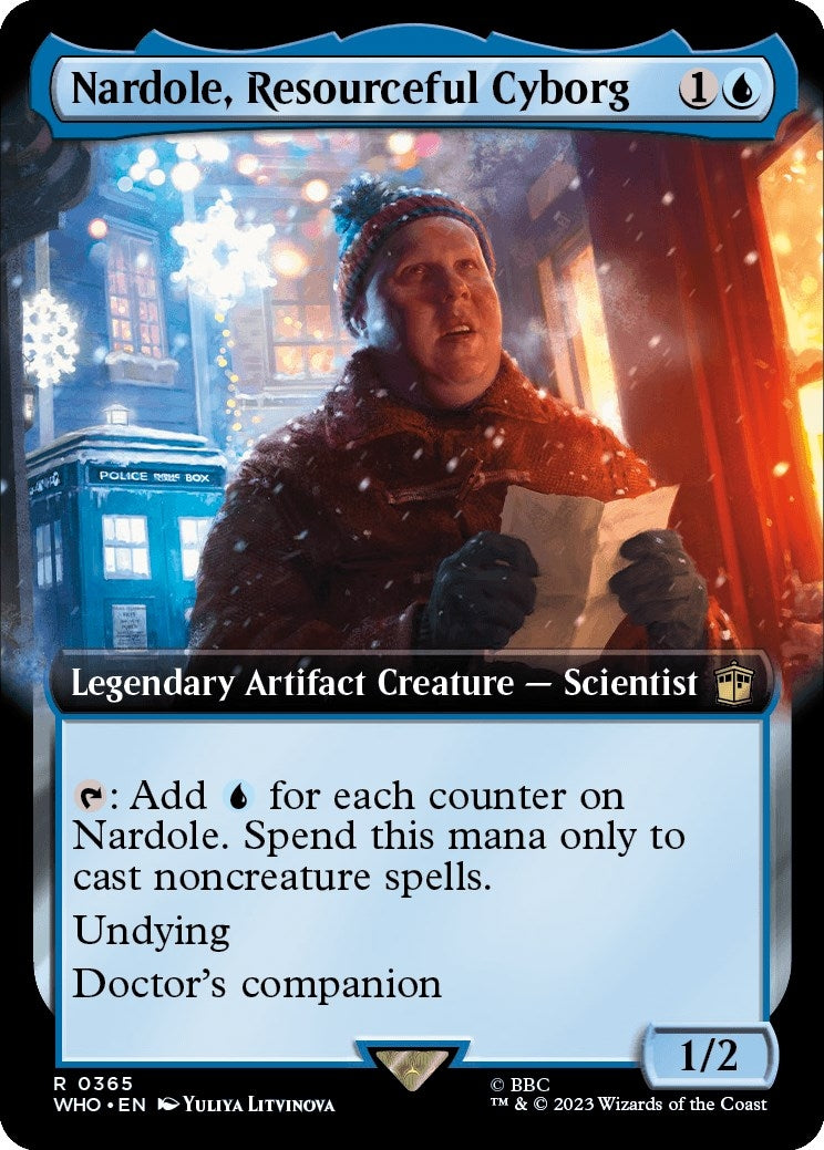 Image for Nardole, Resourceful Cyborg (Extended Art) (Universes Beyond: Doctor Who) (365) - Magic: The Gathering