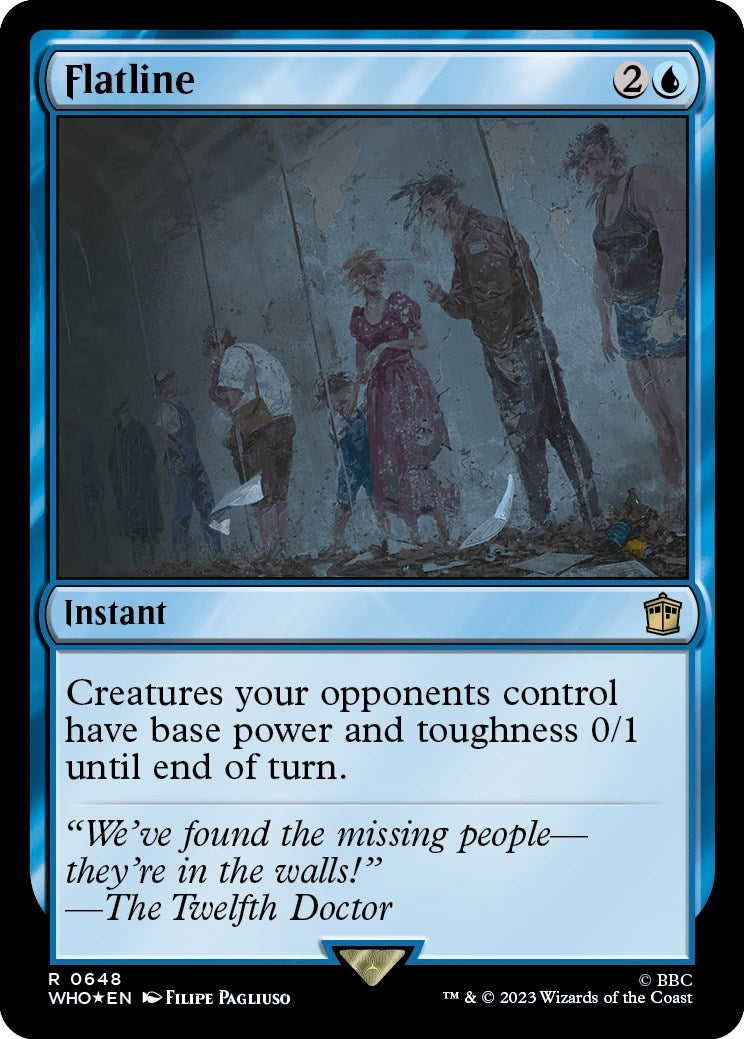 Image for Flatline (Surge Foil) (Universes Beyond: Doctor Who) (648) - Magic: The Gathering