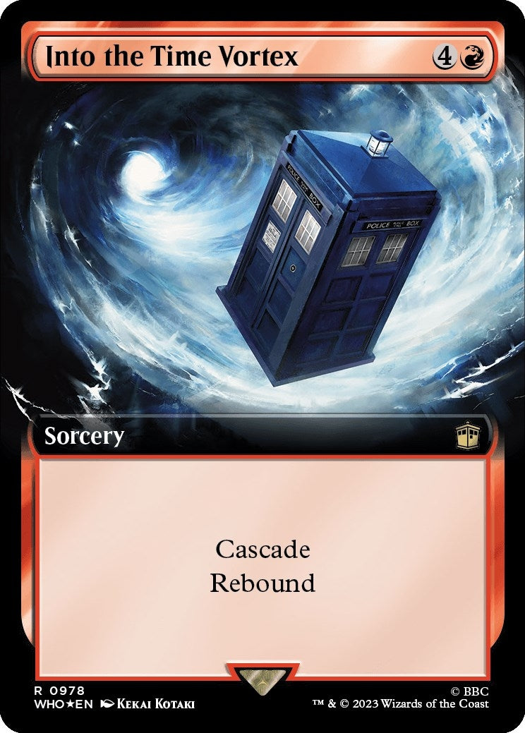 Image for Into the Time Vortex (Extended Art) (Surge Foil) (Universes Beyond: Doctor Who) (978) - Magic: The Gathering