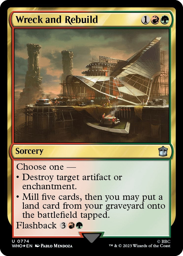 Image for Wreck and Rebuild (Surge Foil) (Universes Beyond: Doctor Who) (774) - Magic: The Gathering