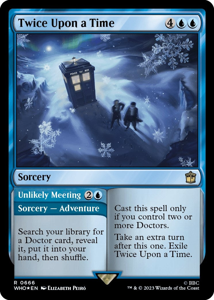 Image for Twice Upon a Time (Surge Foil) (Universes Beyond: Doctor Who) (666) - Magic: The Gathering