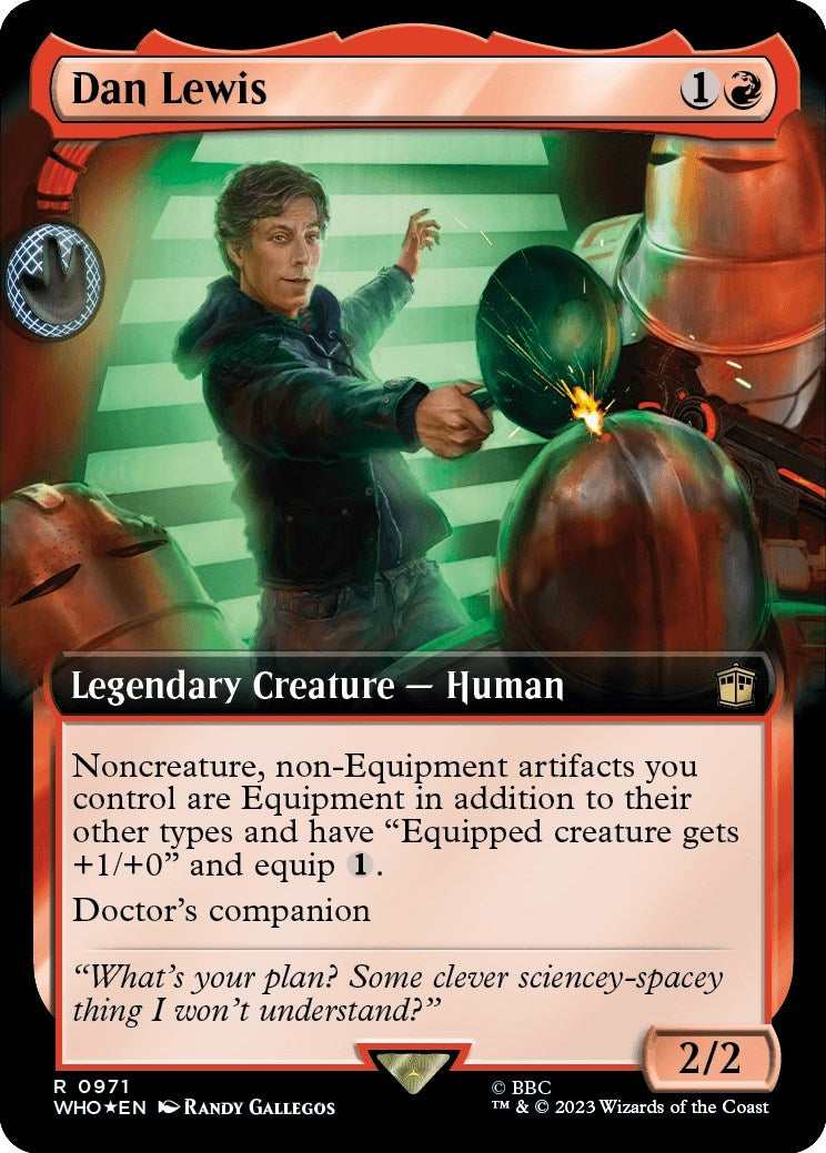 Image for Dan Lewis (Extended Art) (Surge Foil) (Universes Beyond: Doctor Who) (971) - Magic: The Gathering