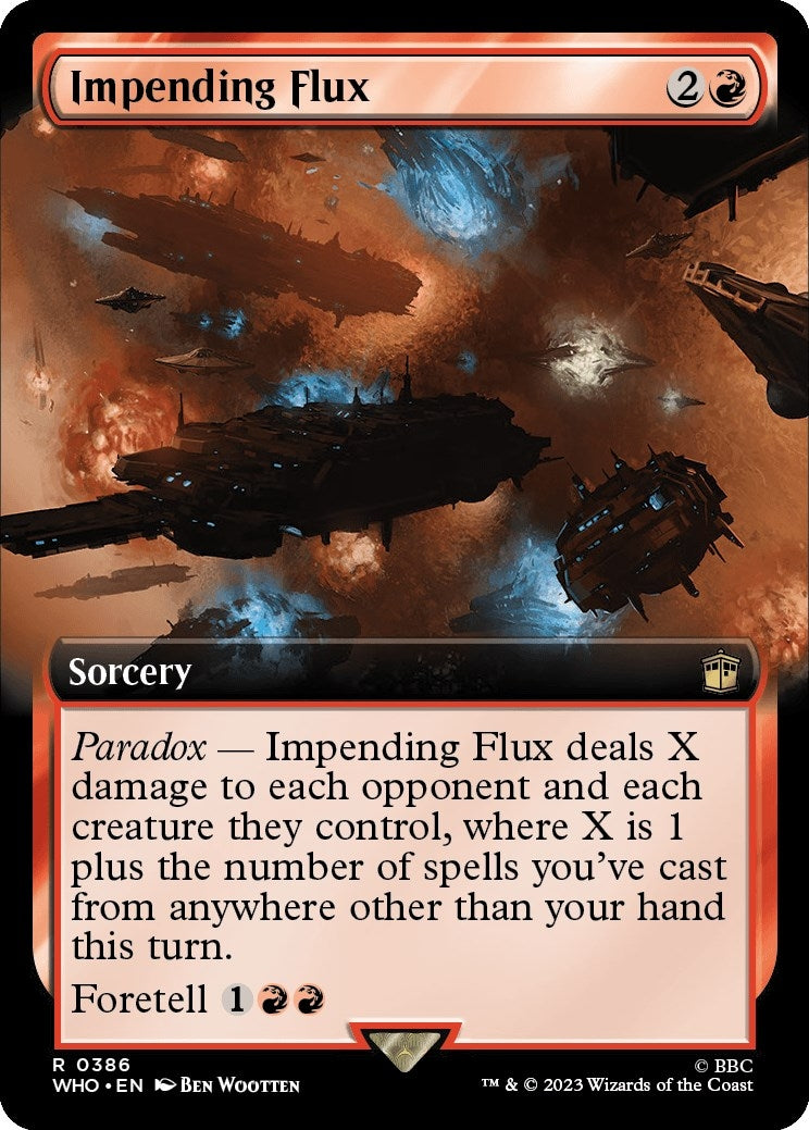 Image for Impending Flux (Extended Art) (Universes Beyond: Doctor Who) (386) - Magic: The Gathering