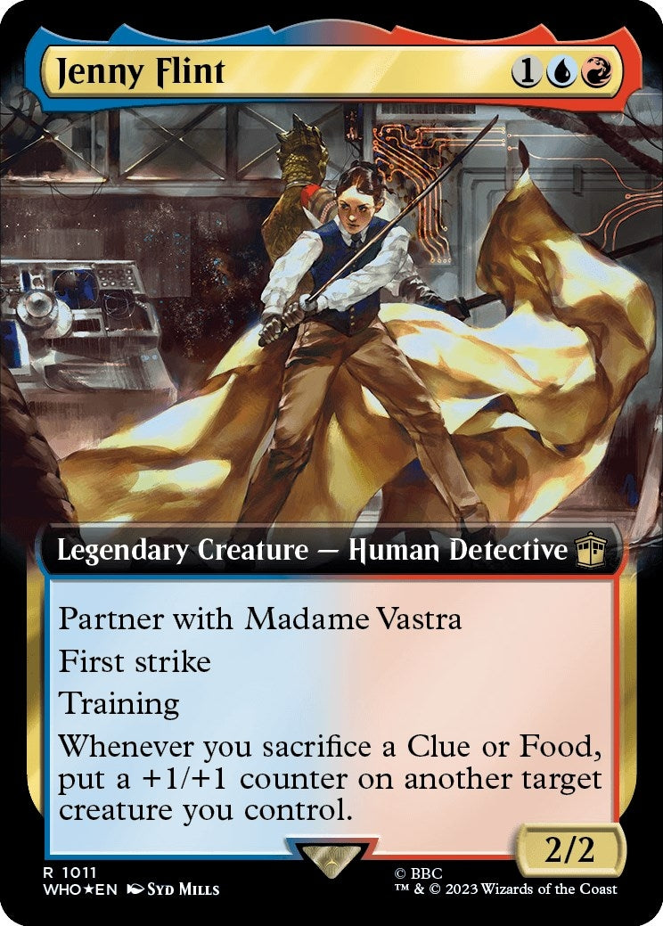 Image for Jenny Flint (Extended Art) (Surge Foil) (Universes Beyond: Doctor Who) (1011) - Magic: The Gathering