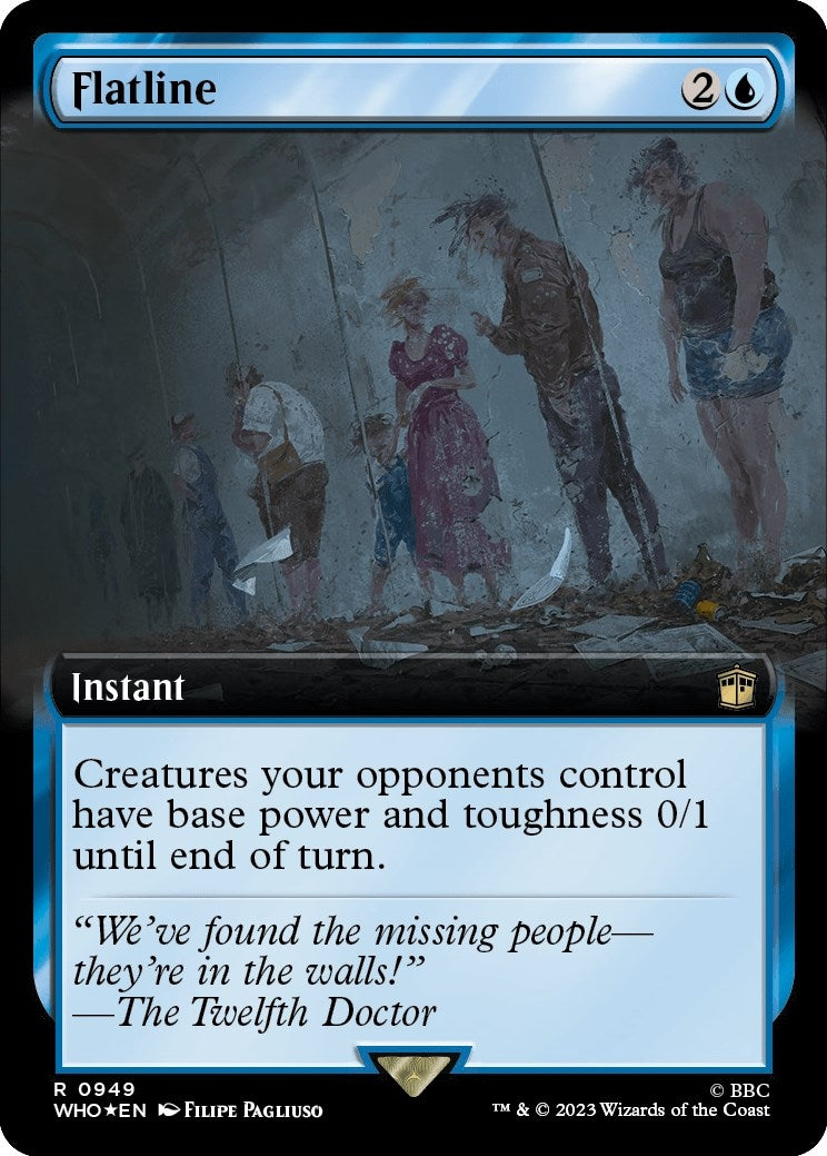 Image for Flatline (Extended Art) (Surge Foil) (Universes Beyond: Doctor Who) (949) - Magic: The Gathering