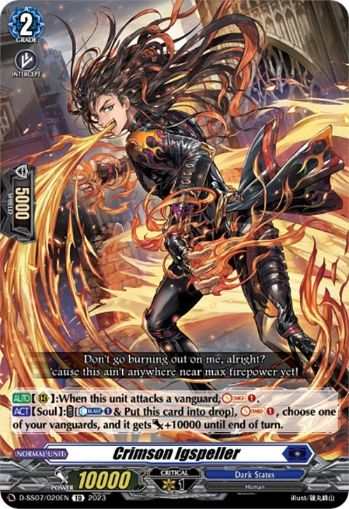 Image for Crimson Igspeller (D-SS07: Stand Up Deckset "Favrneel") (D-SS07/020EN) - Cardfight Vanguard